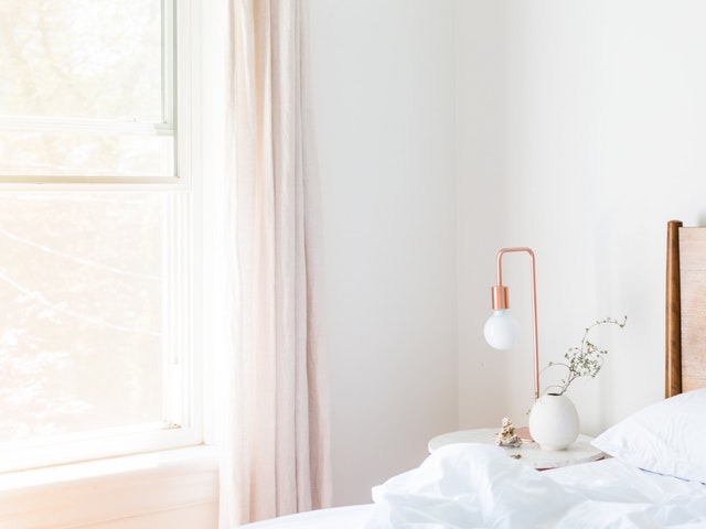 En snygg modern lampa